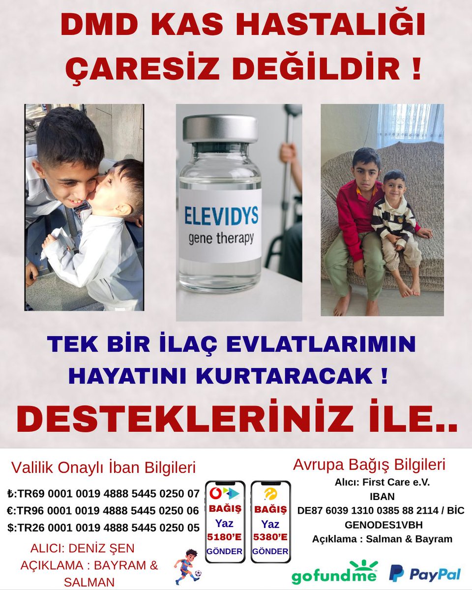 bayramsalman46's tweet photo. Tek bir ilaç çocukların hayata tutunmasını sağlayacak 🙏sizlerde bu evlatlarımızın elinden tutun sahip çıkın evlatlarımıza lütfen görmezden gelmeyelim 🙏🙏🥰maddi manevi desteğinizi esirgemeyin 🙏🙏#millitakım #debrem #perşembe #DMDiçinAdımAtın #keremaktürkoğlu #ugurcan #iran https://t.co/eNdTFILpl9