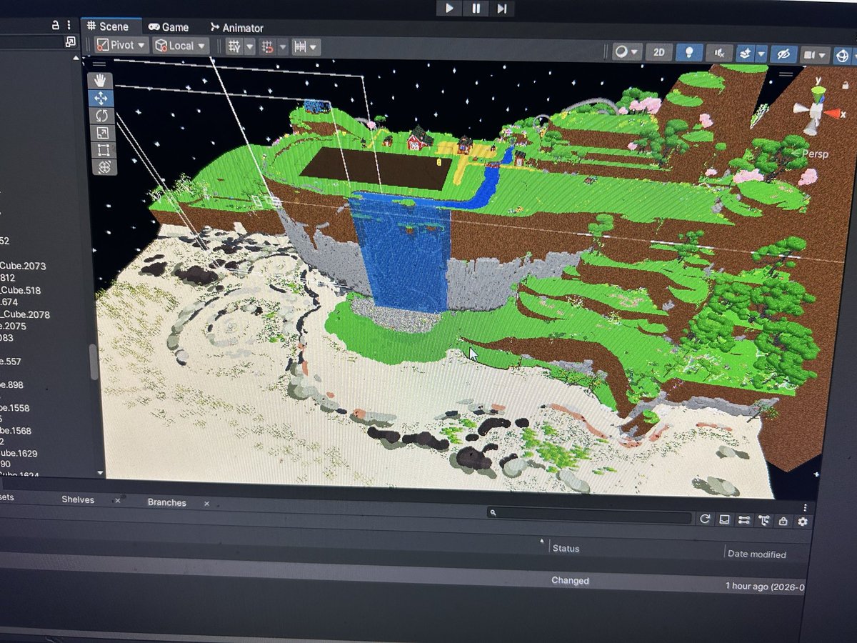 CornucopiaPC's tweet image. Cornucopia Terrain Development in the Thick of Things
#gamedev #gamedevelopment #gamedeveloper #unity3d Unity editor raw development pics of the new farm terrain and new connected area, got the models from the 3d modeler who is an amazing guy from china who was (see reply below)