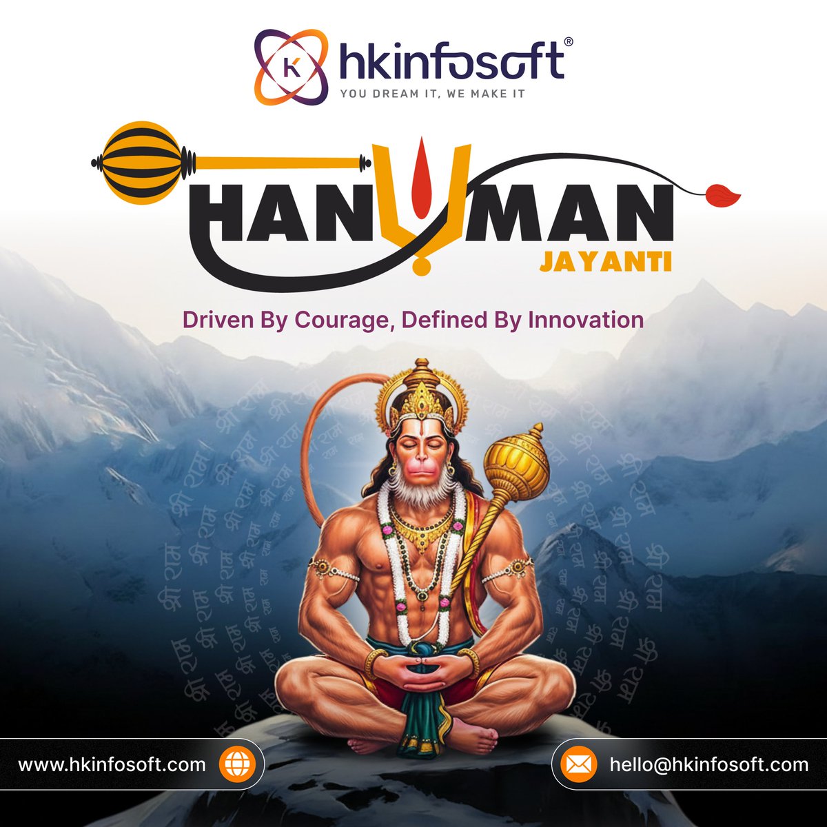 hkinfosoft's tweet photo. Strength isn’t just power.

It’s control. It’s clarity. It’s consistency.

This Hanuman Jayanti, we celebrate the mindset that turns vision into reality.

At @hkinfosoft, we don’t just build solutions.
We build what lasts.

✨ Driven by courage
⚙️ Defined by innovation https://t.co/CGqH5MNPDX