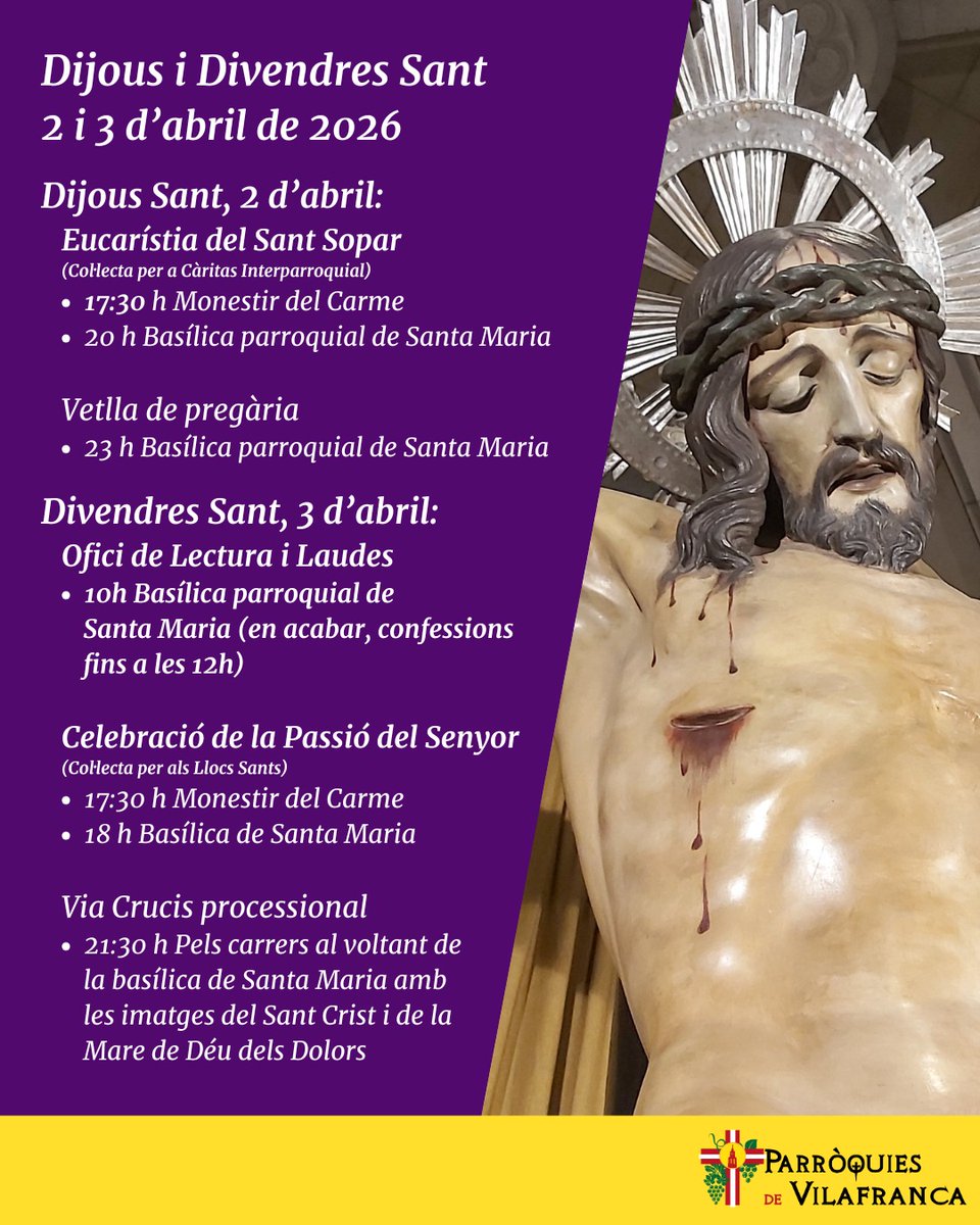 Parròquies de Vilafranca del Penedès tweet media