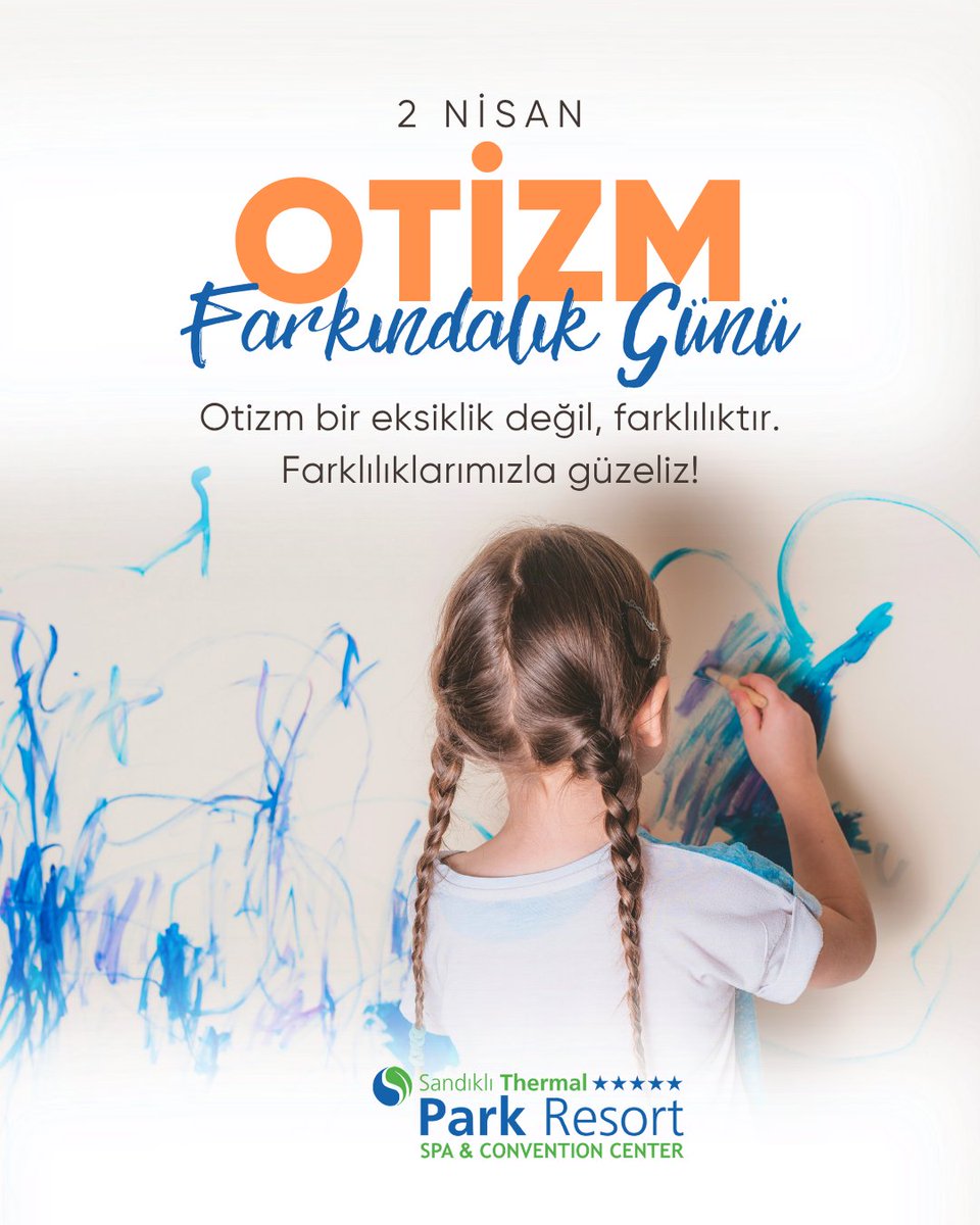 💙 2 Nisan Dünya Otizm Farkındalık Günü 💙
Otizm bir eksiklik değil, farklı bir bakış açısıdır.
Bugün; anlamak, empati kurmak ve farkındalık yaratmak için bir adım atalım.

#2Nisan #OtizmFarkındalıkGünü #Otizm #FarklılıklarlaGüzel #Empati