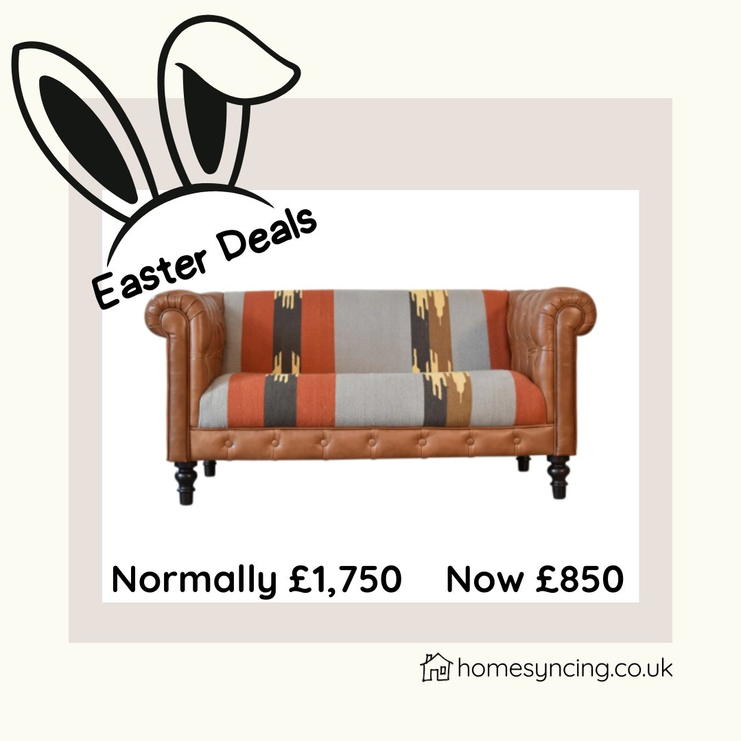 homesyncing's tweet image. 🐣 Easter Deal Spotlight 🐣
✨ Was £1,750 → Now just £850 ✨

Big savings for a limited time this Easter weekend.

Shop now: homesyncing.co.uk/Durrie-&amp;amp;-Leath…

#EasterDeals #SofaSale #HomeStyle #LivingRoomInspo #InteriorDesignUK #FurnitureDeals #HomeDecor #SpringRefresh #ShopNow #UKHomes