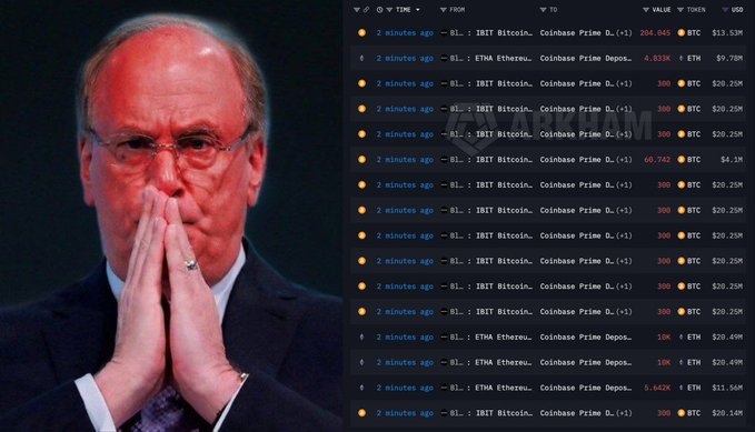 CryptoNobler's tweet photo. 🚨 BREAKING

BLACKROCK JUST STARTED LIQUIDATING ALL BITCOIN AHEAD OF THE U.S. MARKET OPEN.

THEY’RE NONSTOP DUMPING MILLIONS EVERY FEW MINUTES RIGHT NOW.

LOOKS LIKE THEY KNOW SOME REALLY BAD NEWS IS COMING TODAY… https://t.co/BKNdBV5SBw