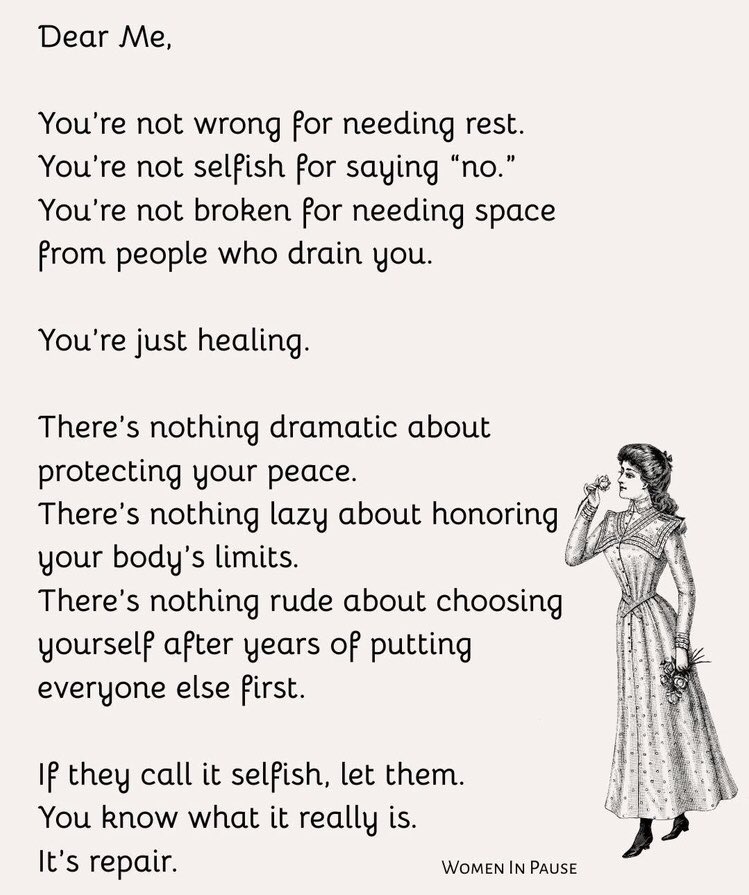 RhiaCrewe's tweet image. 💜 Self care and self love is so important. We’ve spent most of our lives people pleasing. Not anymore hold your boundaries, learn to say no kindly with that awful feeling of guilt. 💜
#selflove #selfcare #boundaries