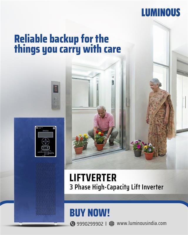 myluminous's tweet image. Every ride smooth, every stop seamless. ​

Liftverter, lift inverter has been designed for emergency lift operation. ​

#Luminous #Liftverter #ReliableBackup #LiftSafety #JerkFreeOperation #UninterruptedMovement #PowerBackup