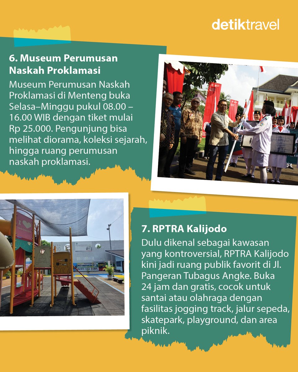 detikTravel's tweet image. Mau yang vibes-nya sejarah, alam, sampai spot kekinian? Semua ada! Tinggal pilih, atur itinerary, dan gas jalan 🚶‍♂️

Save dulu biar nggak bingung pas long weekend nanti!

#detiktravel #LowBudget #LongWeekend #Jakarta