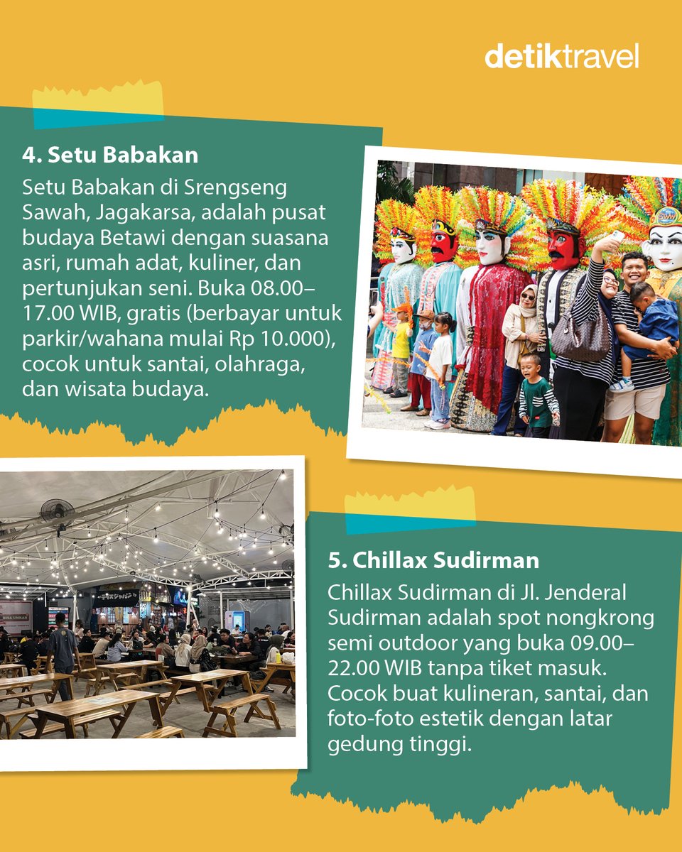 detikTravel's tweet image. Mau yang vibes-nya sejarah, alam, sampai spot kekinian? Semua ada! Tinggal pilih, atur itinerary, dan gas jalan 🚶‍♂️

Save dulu biar nggak bingung pas long weekend nanti!

#detiktravel #LowBudget #LongWeekend #Jakarta