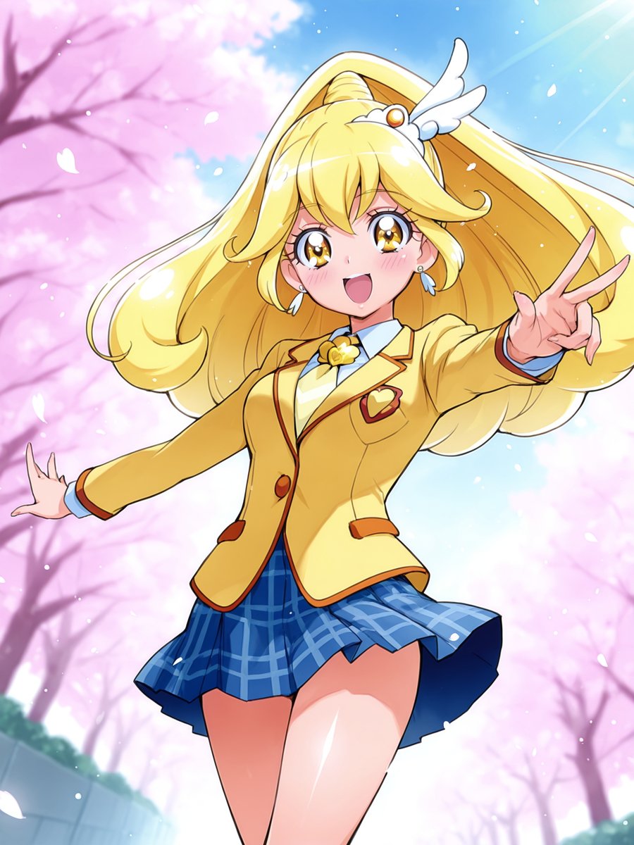 kasumirou_X's tweet photo. キュアピース / Cure Peace
#AIart #AIイラスト #AI美少女 #キュアピース #プリキュア #CurePeace https://t.co/Gs3zp9vqHd