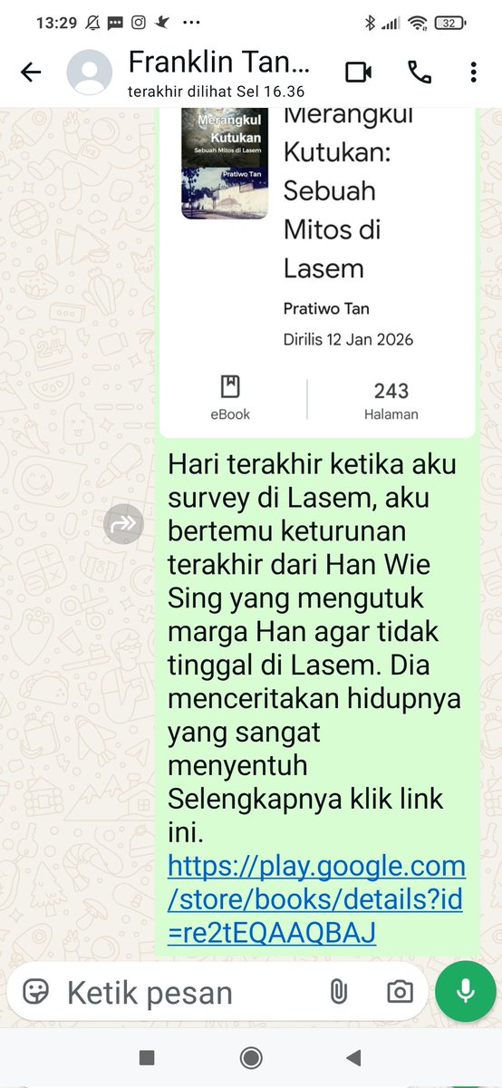 PratiwoTan's tweet photo. Sebuah cerita dari lasem tentang kutukan Han Wie Sing, selengkapnya klik https://t.co/TMk0gVdxhm https://t.co/5Wl5toHV7W