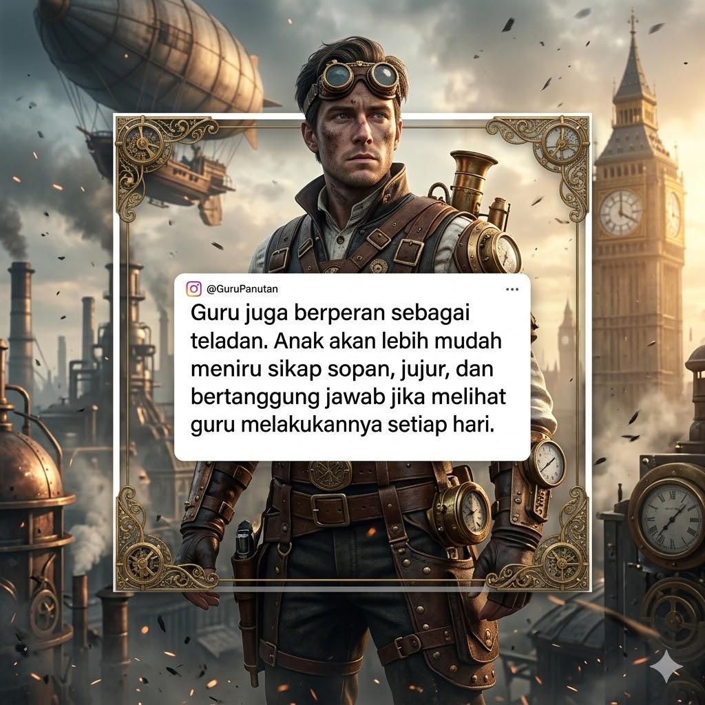 fadil1la's tweet photo. Guru berperan sebagai teladan bagi siswa. Anak akan lebih mudah meniru sikap sopan, jujur, dan bertanggung jawab jika melihat gurunya melakukan hal tersebut setiap hari.

#axamandiri #amanterlindungi #jagakesehatan #wordcup #zonauangㅤ
AXA mandiri https://t.co/JVW9taqsOG