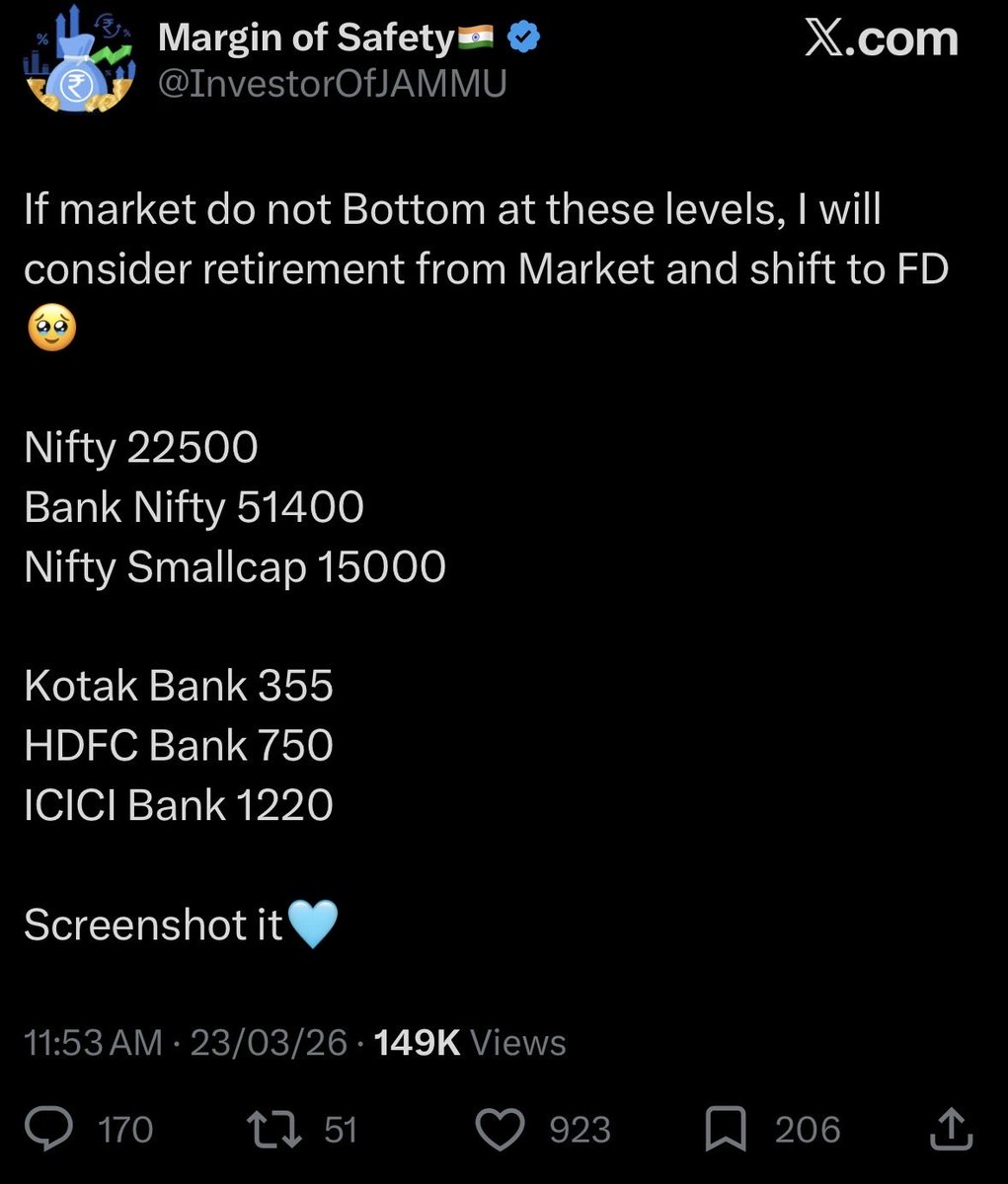 vijaypriam's tweet photo. @InvestorOfJAMMU Your shares are below, what you have given their value, see your comment. Mr safety you cannot find out the exact bottom. https://t.co/SRCQfRvOjF
