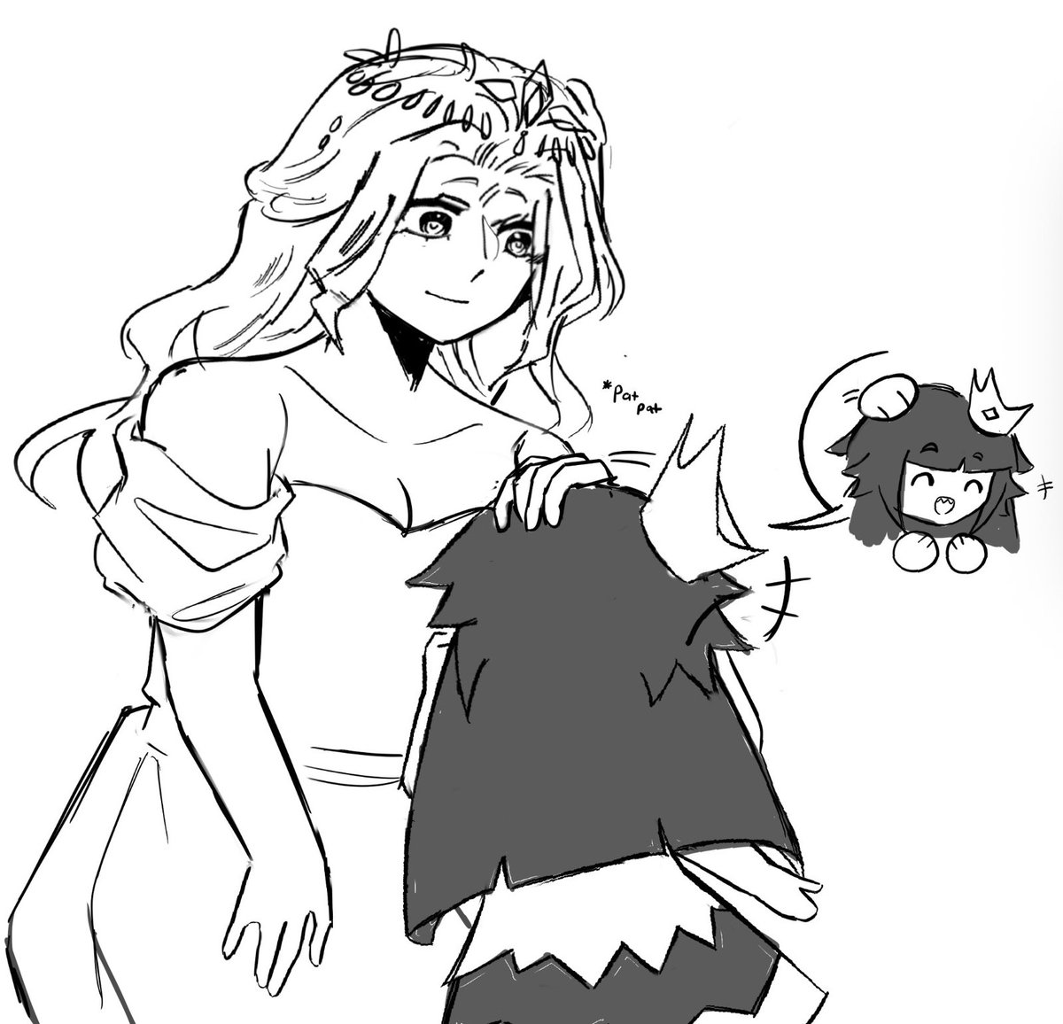 Astralllll11's tweet image. One more doodle w different brush
.
(doing crossover art sometimes, also this is platonic!!!!!)
.
.
#slaytheprincess #TheLiarPrincessAndTheBlindPrince #crossover #fanartㅤㅤㅤㅤ