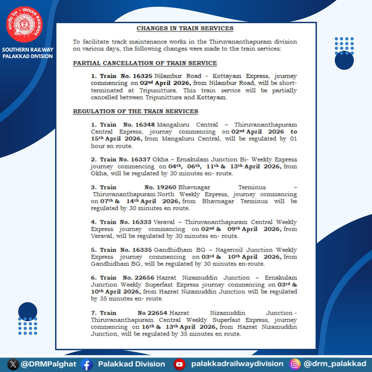 Palakkad Division tweet media