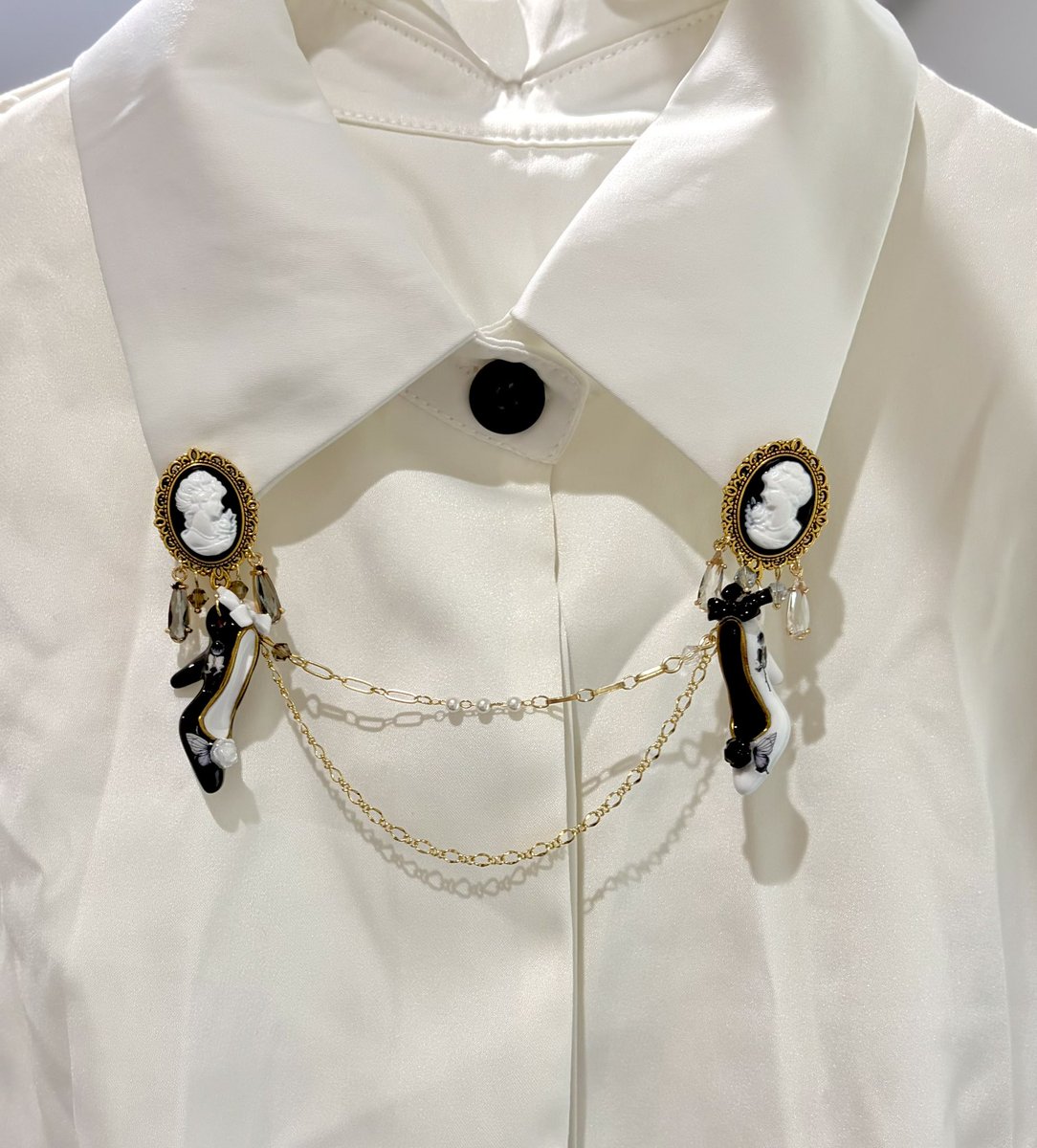 jewelry2_magic's tweet photo. 可愛いのでは？？

でもシャツにもよるしチェーンの長さどのくらいがいいかわからん😇 https://t.co/8PWOBT3YAo