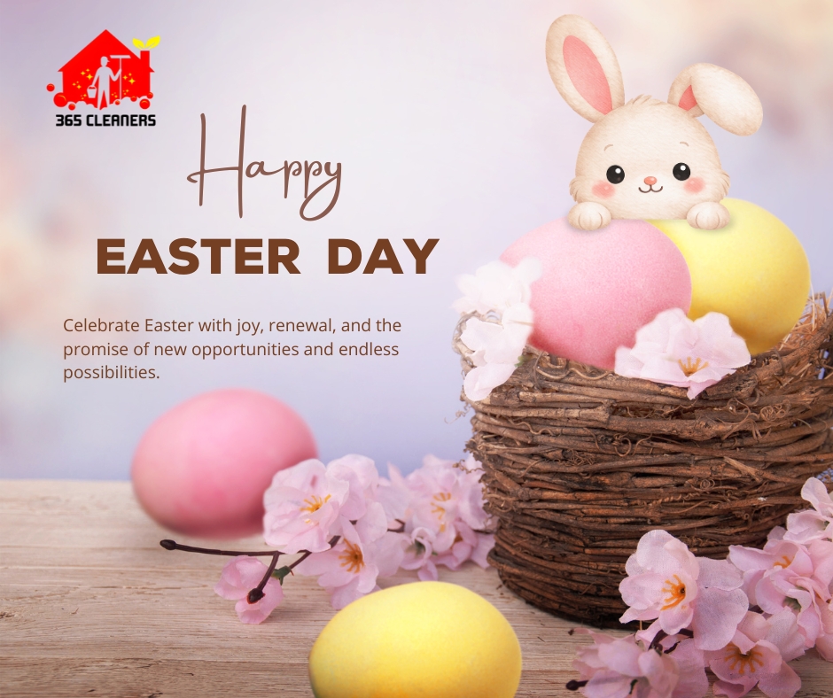 365Cleaners's tweet photo. Wishing you a happy Easter filled with freshness, joy, and positivity. May your days be bright, your home feel renewed, and your life be filled with happiness ✨

#365Cleaners #HappyEaster #EasterWishes #FreshStart #CleanLiving #Joy #Positivity https://t.co/Iu10gw6W74