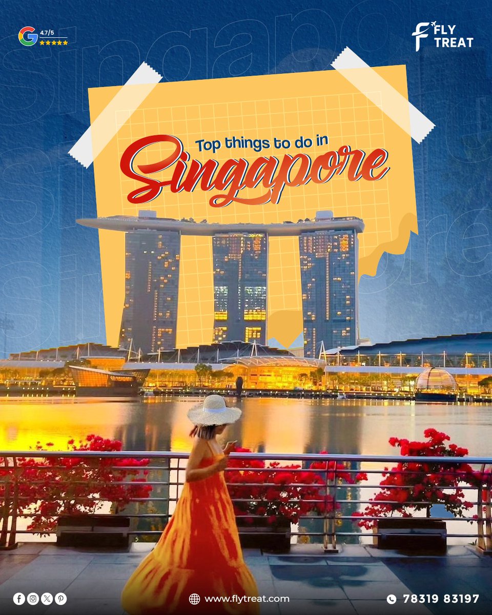 Flytreat_Tour's tweet photo. 🇸🇬✨ Top Things To Do In Singapore – Your Ultimate Travel Guide!

From futuristic skylines 🌆 to thrilling adventures 🎢 and rich cultural experiences 🏛️—Singapore has it ALL!

💬 Ready to plan your dream trip?
👉 DM us now &amp; let’s make it happen! https://t.co/i3k2EDt89K