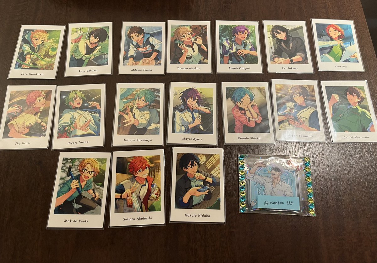 rinetion's tweet photo. 【交換譲渡】あんスタ 10周年展示会 特典 P.A.shots!! ぱしゃっつ

譲：画像参照

求：ツリー参照or同種斑＞1枚110

★は交換優先です。
平日池袋20:30~お手渡し
郵送可 https://t.co/3bLDzUaagg