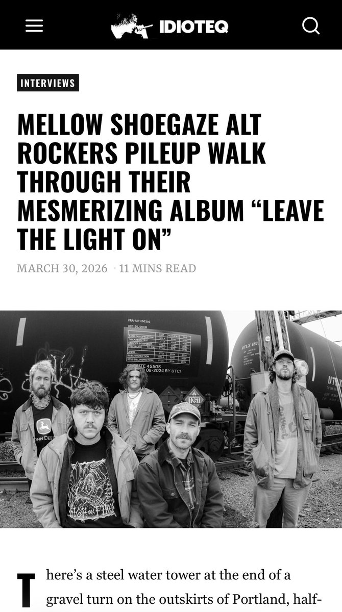 __pileup__'s tweet photo. Karol Kamińsky wrote a beautiful and detailed article for @IDIOTEQ that covers our history, both our records, and includes interviews as well as a song-by-song analysis of all the themes and inspirations in Leave The Light On. Read the rest of this piece at the link in our bio💡 https://t.co/oyAIJx3i3X