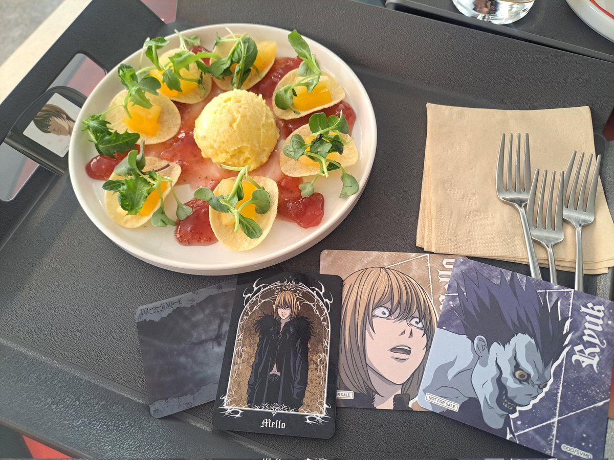MinorOtaku's tweet photo. #데스노트 #DEATHNOTE #콜라보카페 #투니크 https://t.co/yc3LOhK6bM