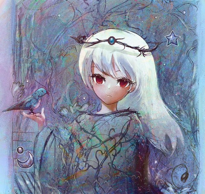 1年前に描いた過去絵(2枚目)を違う描き方(線画を使った描き方→使わない描き方)でリメイク。 過去絵の方がまだかわいいかも。個人差は大きくありますが、 自分の場合は表現力が日進月歩の様な感じとは行かず絵を描くという事の難しさを痛感します…(これいつも言ってる)