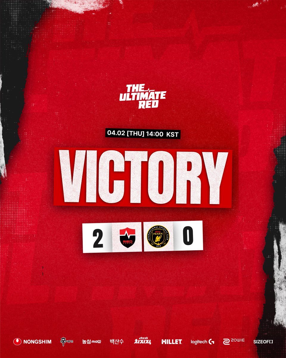 [MATCH RESULT] #LCKCL

Once it starts, we go until the end.

#NONGSHIM #NSRedForce #NSWIN #match 
#Janus #MihawK #SeTab #Lucy #Pleata
