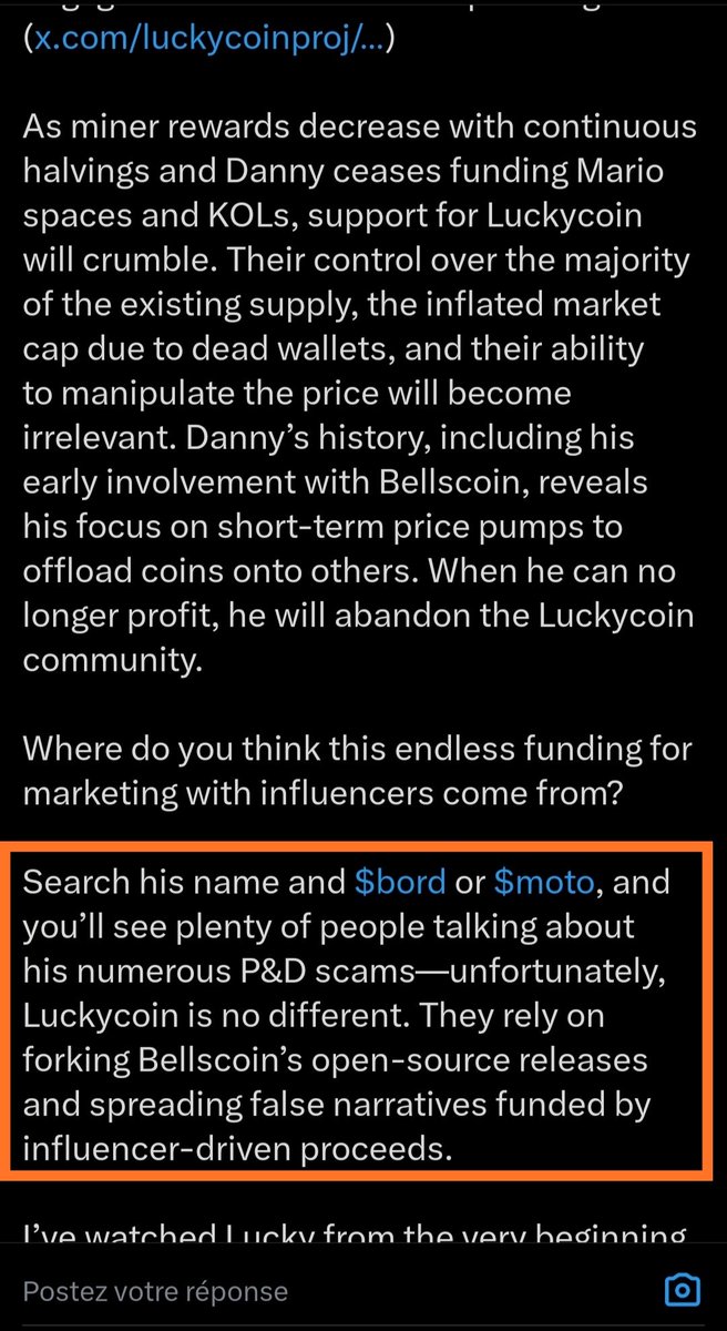 Hec_77's tweet photo. Here again another Shitty project @opnetbtc by @ bc1plainview (Danny Plainview) an old Grifter.

So Danny plainview is Co-Founder and CEO of @ opnetbtc.

Here's what he and his team did before founding @ opnetbtc :

> Danny helped restart an old dead coin called Luckycoin (from 2013).

> He  “pruned” (cut off) old blocks → miners who had been running the coin for years lost their rewards.

> He  hyped it as “the real Dogecoin grandpa.”
>They paid influencers and “shillers” to hype it.
>Danny himself posted: “We sent $LKY to top 300 on CMC for fun while bored.”
> Price exploded to ~$17 (top 300 on CoinMarketCap) in November 2024.

> And Once retail buyers piled in at the high price, the early holders (team) sold → price collapsed.

Classic Rug pull, quick money for insiders.

Now Danny and Chadmaster both co-founded @ op_net a so called '' Smart contract on Bitcoin layer ''.

> Ran Testnet activities since 2025.
> Mainnet launch: Activated on March 19.
> Raised $5M in an early-stage round around March 2026 to ''support the mainnet rollout ''.  

Now bitcoin fees are high and blocks are slow by design. 

People who minted $PILL or traded $MOTO during the hype are complaining they:

Can’t sell or it costs more in fees than the token is worth e.g to claim $15 you will need $36+ in BTC fees for tiny swaps.

- No liquidity was added by the teams.

- Testnet airdrop/points farming which ran for weeks with 200k+ participants delivered basically dust or nothing after all the gas spent.

users now feel they paid real BTC to “farm” worthless or illiquid memecoins while the projects keep collecting  fees.

- People completed alot of Galxe tasks, Testnet tasks just to end up ineligible.

In the mean time, there's : 

> No Discord Ticket support.
> No answers in discord.
> Telegram filled with Sc@mmers.

Worst thing is, if you try to call them out, they block you immediately same thing happening in Discord.

Danny Promised a Big Airdrop to his community during his first AMA in Discord.

He didn't lie 🤡