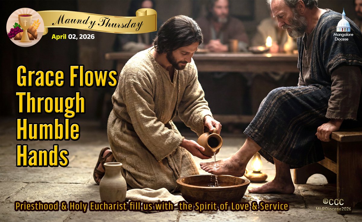 MloreDiocese's tweet photo. Liturgical Posters for the Maundy Thursday  | April 02, 2026
https://t.co/6zbEYQV9a5 https://t.co/2SCqA0lRxv