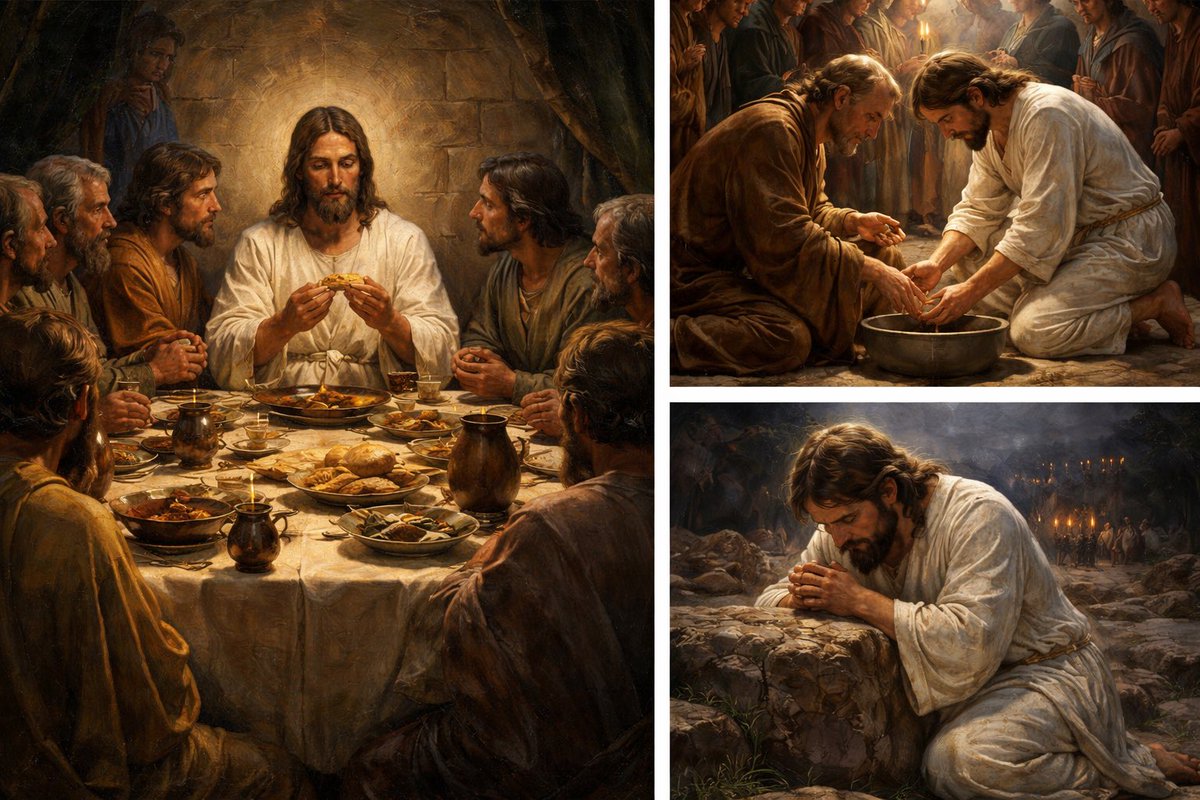 skylergentry801's tweet image. Maundy Thursday.. 

All loves!! 🙏🏼🤟🏼🙏🏼🤟🏼

1. Meaning of sacrament. (Last supper)
2. Live thy neighbor as Jesus Christ loves us all
3.Gethsemane