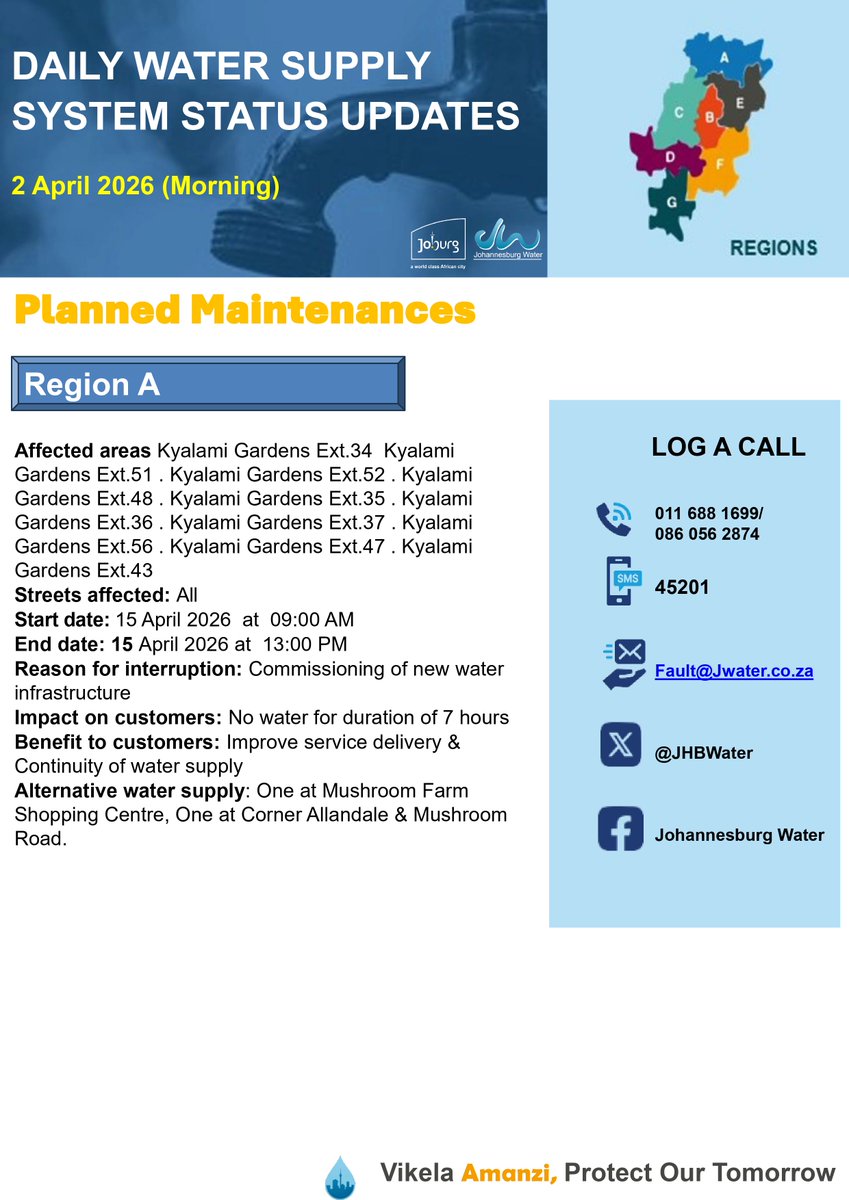 Johannesburg Water tweet media