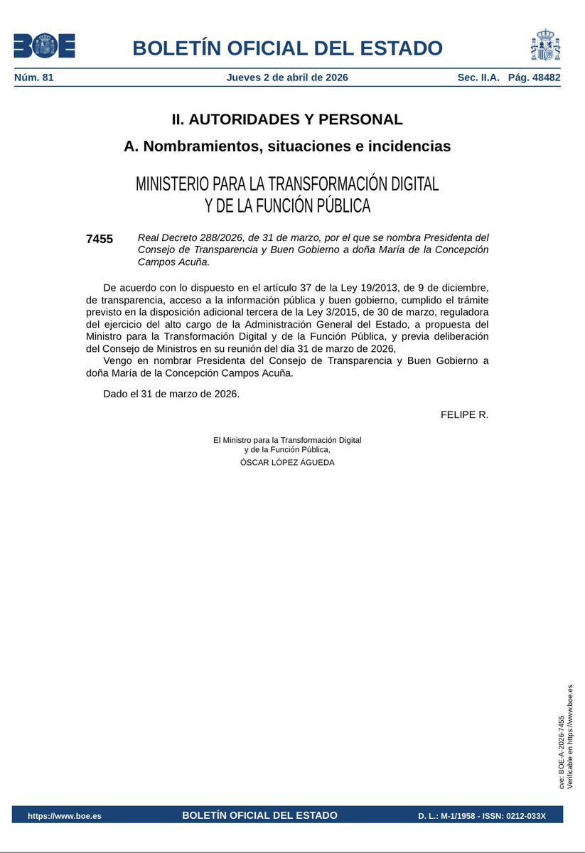 Concepción Campos tweet media