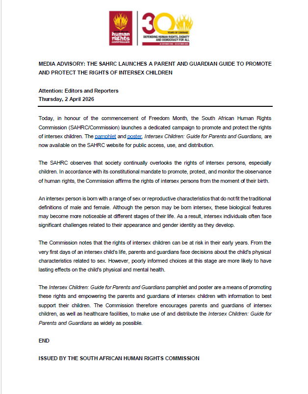 SAHRCommission tweet media