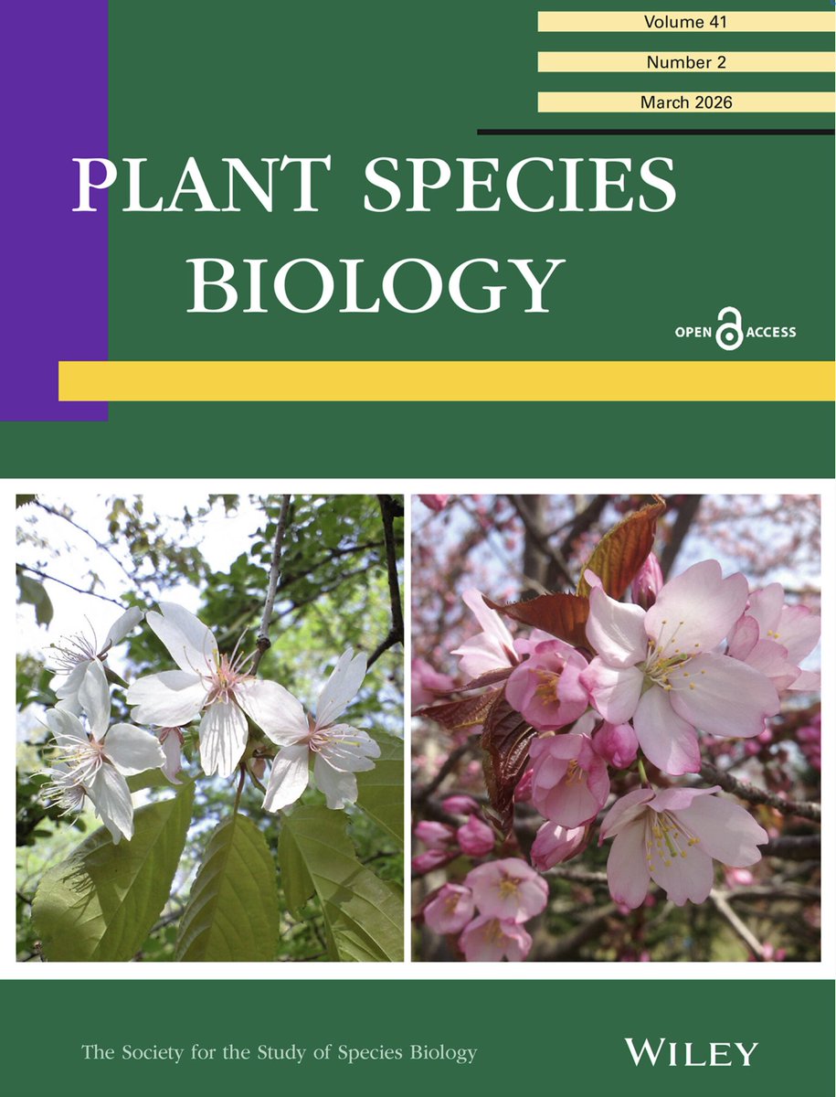 PlantSpeciesBio's tweet photo. The latest issue (Plant Species Biology Vol 41, No.2) has been successfully published!
https://t.co/moVwdtWPMY
#lifehistory #reproduction #pollination #speciation #adaptivemechanisms #populationbiology #diversification #seed #phenology #germination #seed https://t.co/aroGsbFFpv