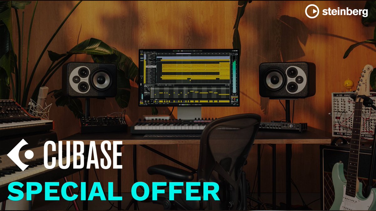 【#Cubase を手に入れるなら、今がチャンス！】

Cubaseの新規購入・アップデート・アップグレードが今だけの特別価格で販売中！

キャンペーン期間は4月28日(火)まで！

 ▼詳細はこちら
steinberg.net/ja/promotion/