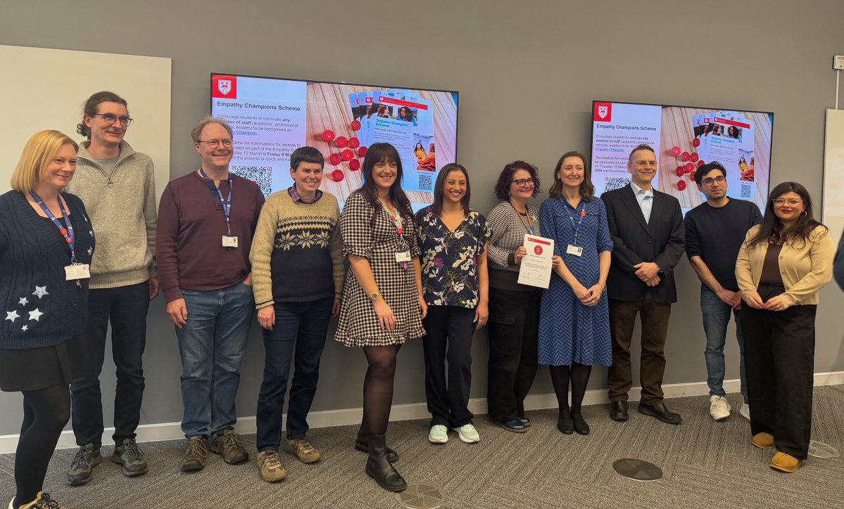 Empathy_Centre's tweet image. More than 150 University of Leicester staff members were nominated for our Empathy Champions scheme by students during our first Empathy Fortnight 🙌 

Nearly 30 nominees have been selected as champions for exemplifying what #empathy in #highereducation should look like.