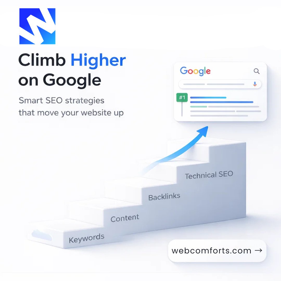 webcomforts's tweet image. Climb higher where it matters, on Google search results.

Explore more: webcomforts.com/services/seo
webcomforts.com

#seo #searchengineoptimization #digitalgrowth  #webdesign #digitalagency #webcomforts