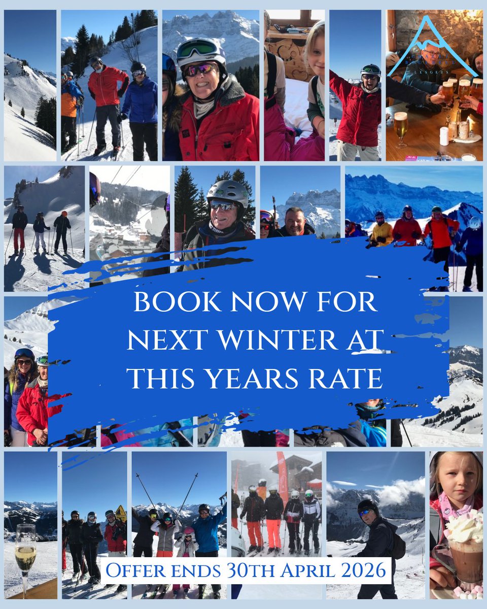 Thinking about next winter? We’re fully booked for the rest of this season, so we’ve opened up 2026/27 early!
Book by 30 April for your catered stay at this year’s rates. Inc. Geneva transfers for short ski breaks 3 - 5 night stays.
jane@skiblueridge.co.uk
#skilesgets #lesgets