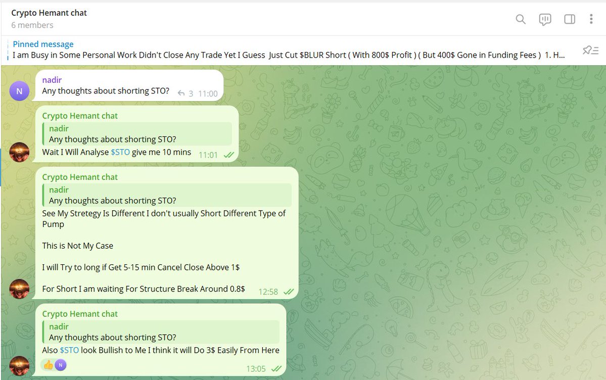 $STO Made 3300$ On this Trade

Must Join Free Telegram For More trades 

- HEMANT