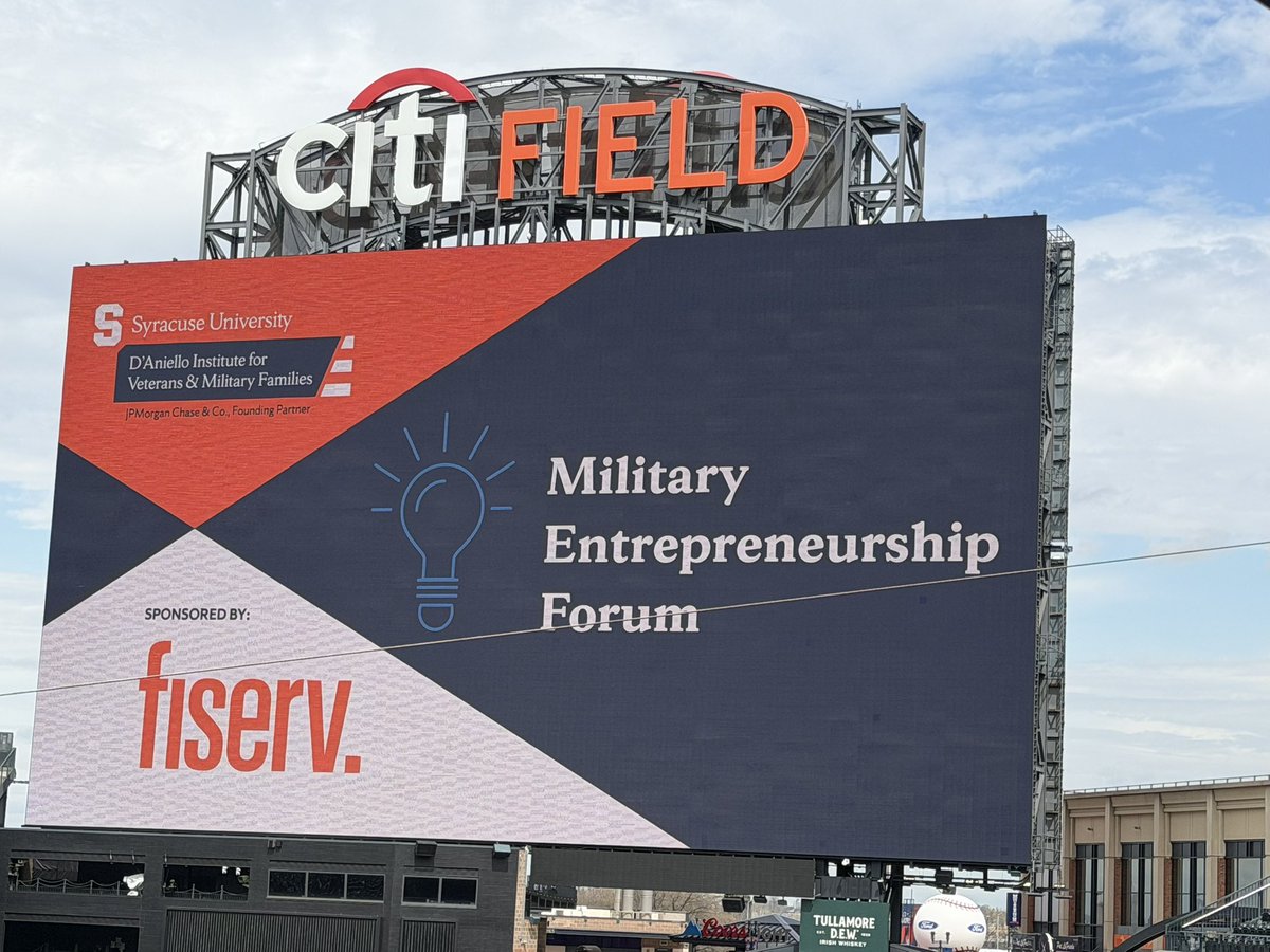 FFSNACKSLLC's tweet photo. Big-time day yesterday at Citi Field ⚾️
Grateful to Institute for Veterans and Military Families at Syracuse University and Fiserv/Meg Hendricks for making it happen. Incredible experience, great conversations, and even better connections. https://t.co/e0kJoHH5jt