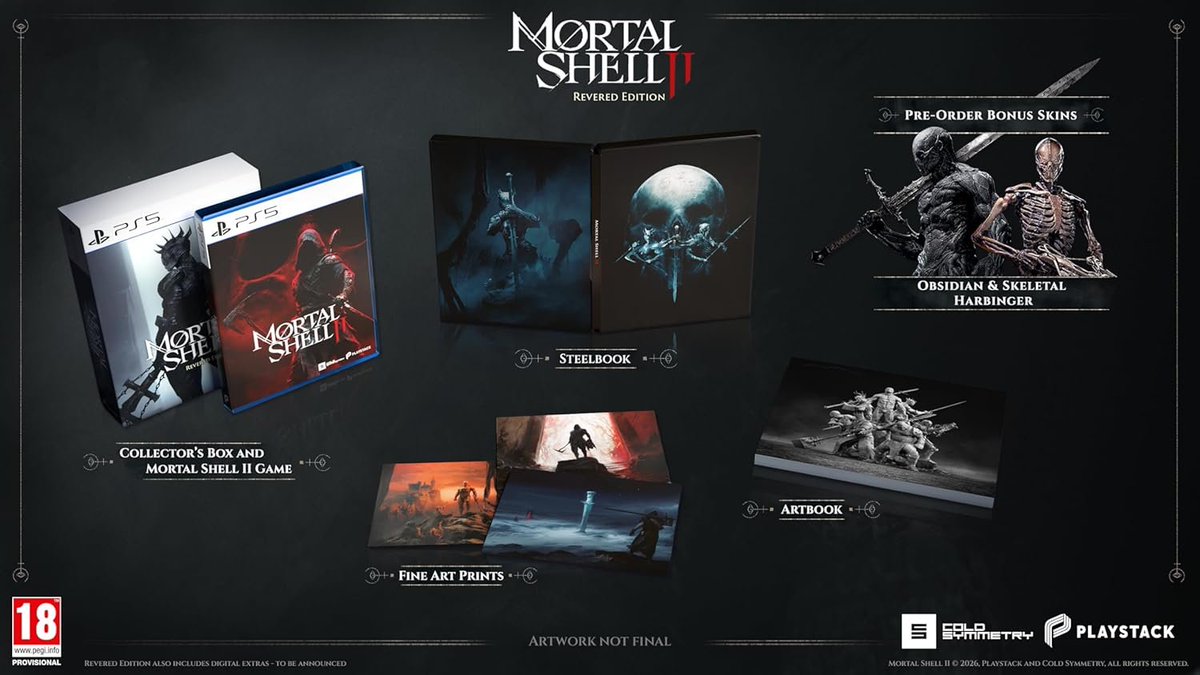 le_crocodeal's tweet photo. Dispo #PS5 #MortalShellII : le jeu Mortal Shell II en édition Revered Edition pour console PS5 est en précommande sur Amazon à 69€ !

👉 Voir ici : https://t.co/ySEA6XyBaT #publicité https://t.co/Y5H41b6ppO