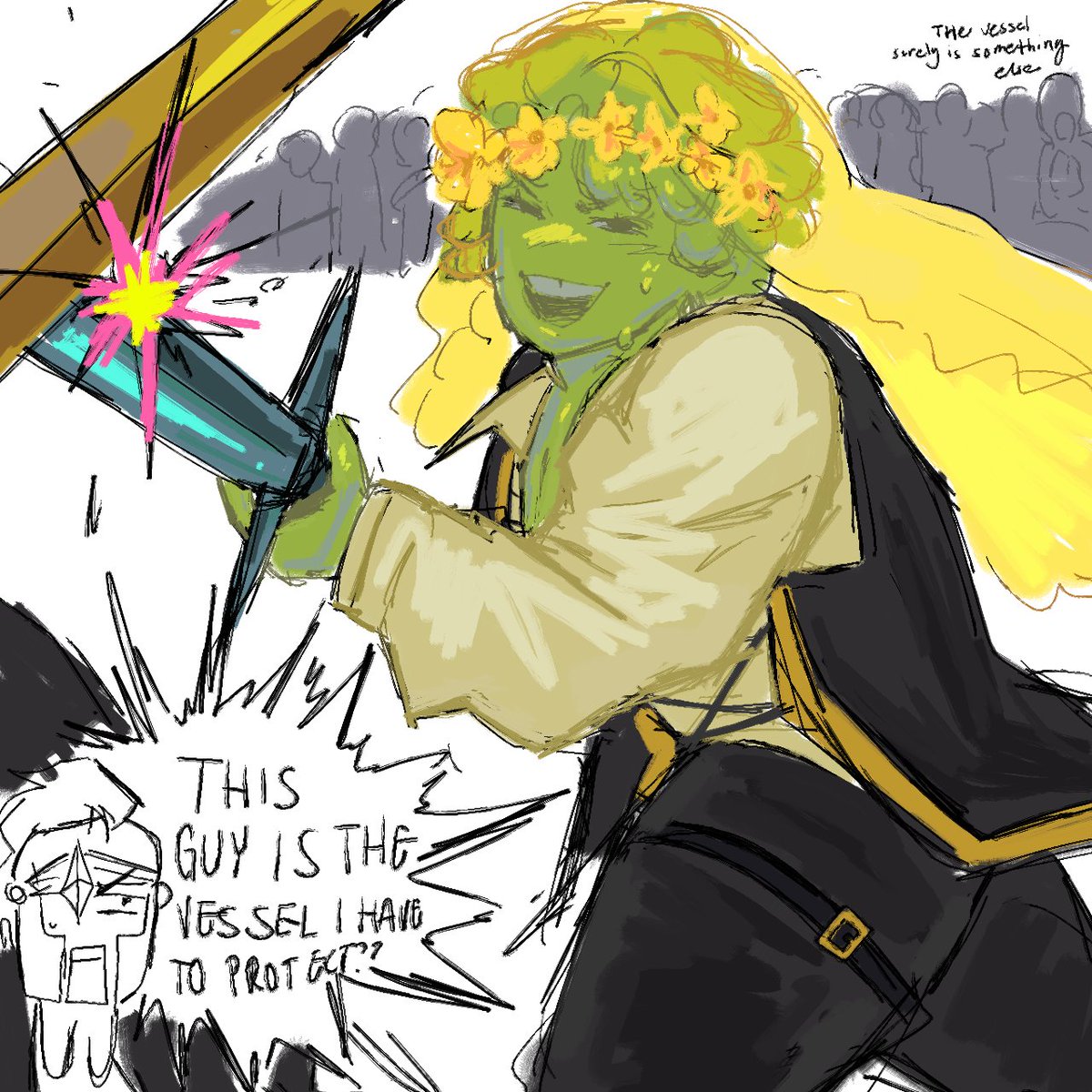 jeliesandstars's tweet image. I keep seeing aus where avery is the vessel so I'm contributing my sketch for this hehe
#slimeknight #sfawtde #dawtde