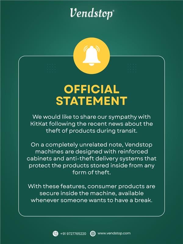 vendstop's tweet photo. This is unfortunate news for KitKat.Such an incident highlights the importance of product security throughout the supply chain.

#Vendstop #Kitkat #Trending #Vendingbusines https://t.co/DQKHT7yLGB