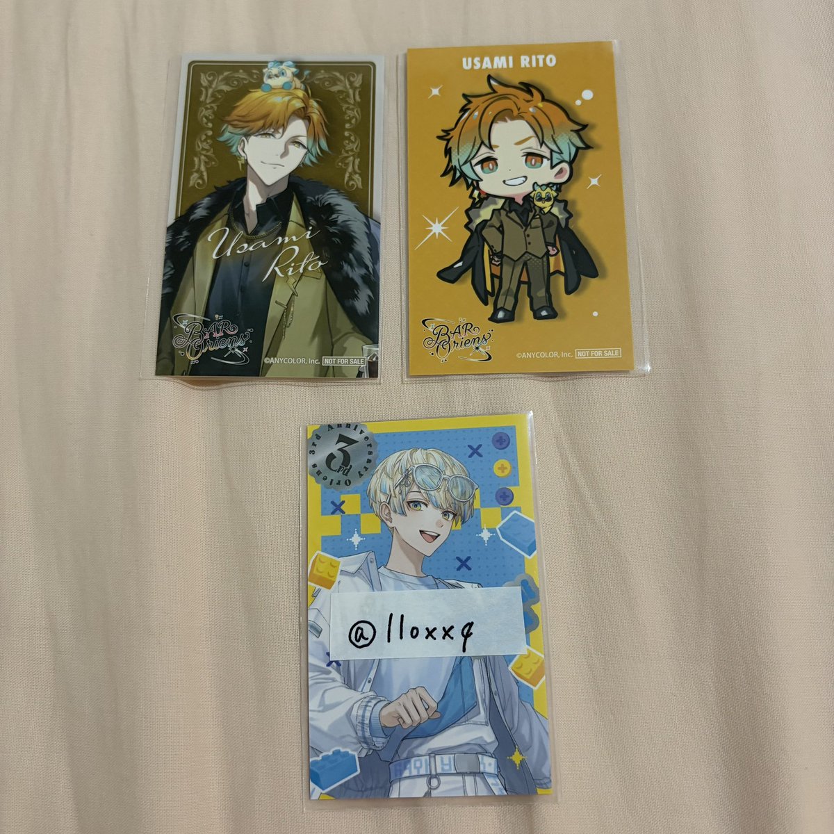 lloxxq's tweet photo. にじさんじ Oriens オリエンス HUB 特典 オリジナルカード 交換

出 画像
求 idカードの方

郵送のみ︎┊︎初回様はプロフィールリンク先必読

検索からでもお気軽にお声がけください🍒 https://t.co/ezvsRNLxuG