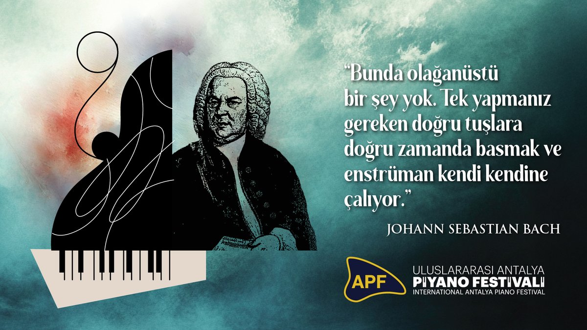 apfsocial's tweet photo. “Bunda olağanüstü bir şey yok. Tek yapmanız gereken doğru tuşlara doğru zamanda basmak ve enstrüman kendi kendine çalıyor.”
Johann Sebastian Bach için müzik; düzenin, matematiğin ve ilahi uyumun diliydi. Her eserinde kusursuz bir yapı ve derin bir ifade saklıydı. 🎹✨ https://t.co/cYAaRdju0u