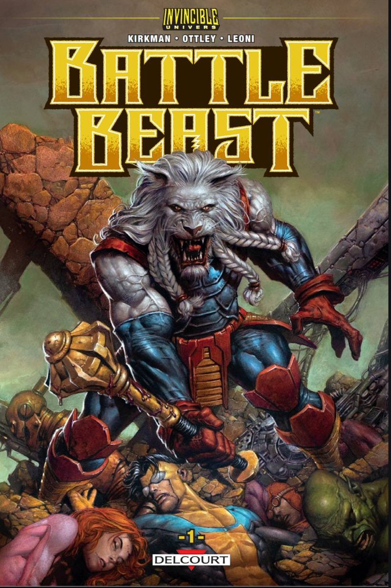 Invincible_FR's tweet photo. C’EST LE GRAND JOUR ! 🚨

Le nouveau spin-off d’Invincible arrive aujourd’hui en librairie avec le tome 1 de Battle Beast, disponible au prix de 18,50€ ! 🙌🏻

Notez par ailleurs la variante exclusive de David Finch proposée par le CSA (@C_S_Assemble) au prix de 19,95€ ! 🫡 https://t.co/LynwW2BSSd