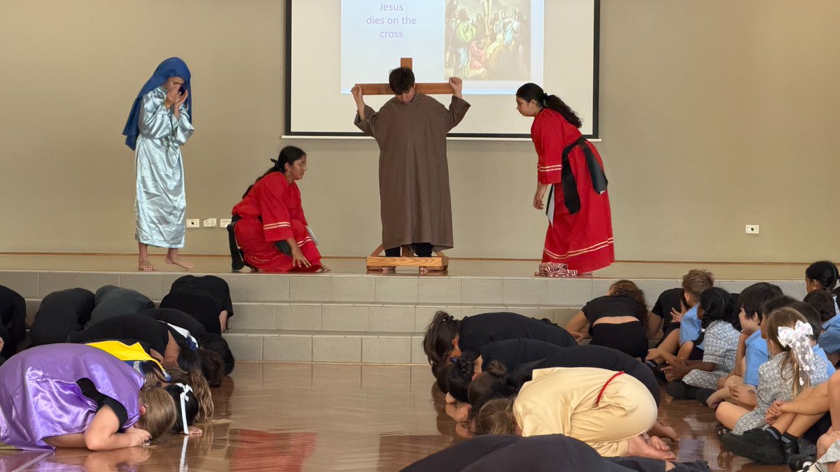 InfantJesus54's tweet photo. Our Year Six students took the school community through The Stations of the Cross, allowing us all to reflect upon the sacrifice Jesus made for us. #ExpectGreatThings #CatholicLearners https://t.co/qgT0suIWA9