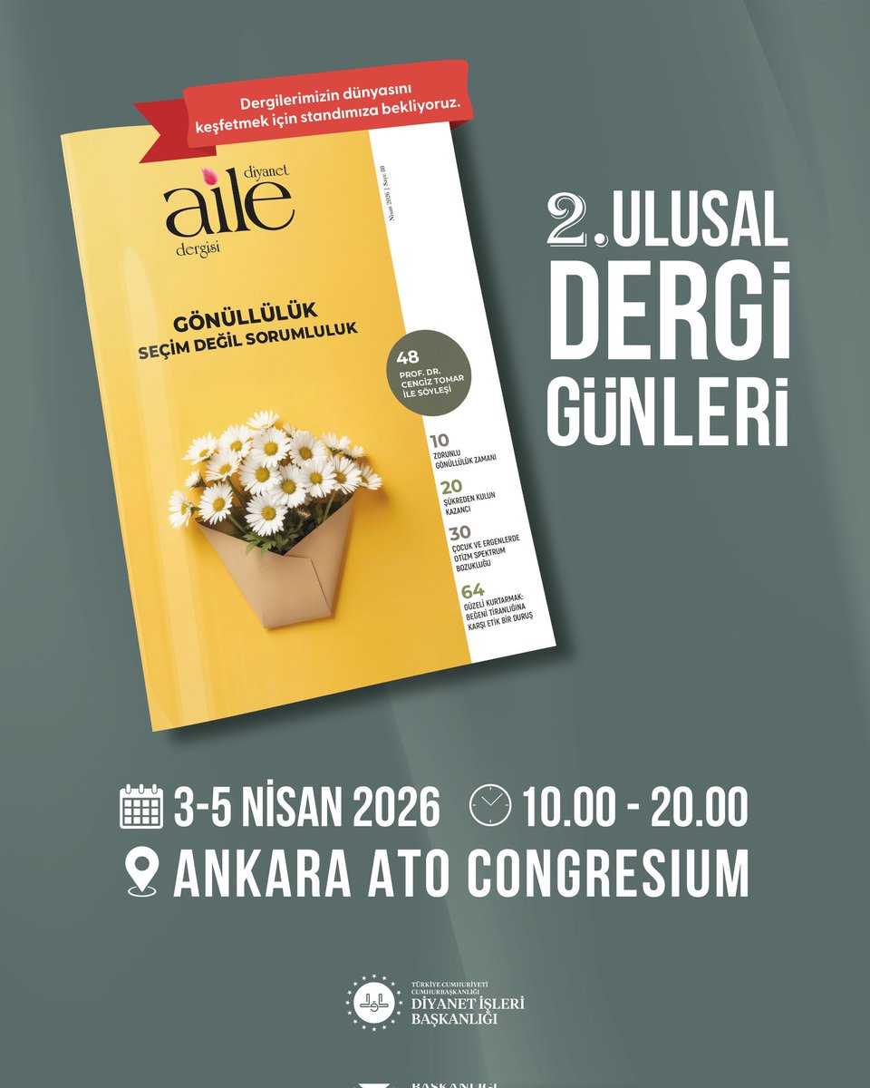 Diyanet Aile Dergisi tweet media