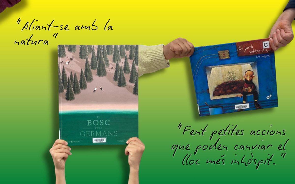 bibliotequesSBD's tweet photo. Planteu històries i el món florirà! 🌱📚Celebrem el 2 d’abril, Dia Internacional del Llibre Infantil i Juvenil, escampant històries i desitjant que els seu missatge poderós arreli ben endins. #2abril #diaLIJ #icbd2026 @ibbycat_consell https://t.co/msRfFniHJW