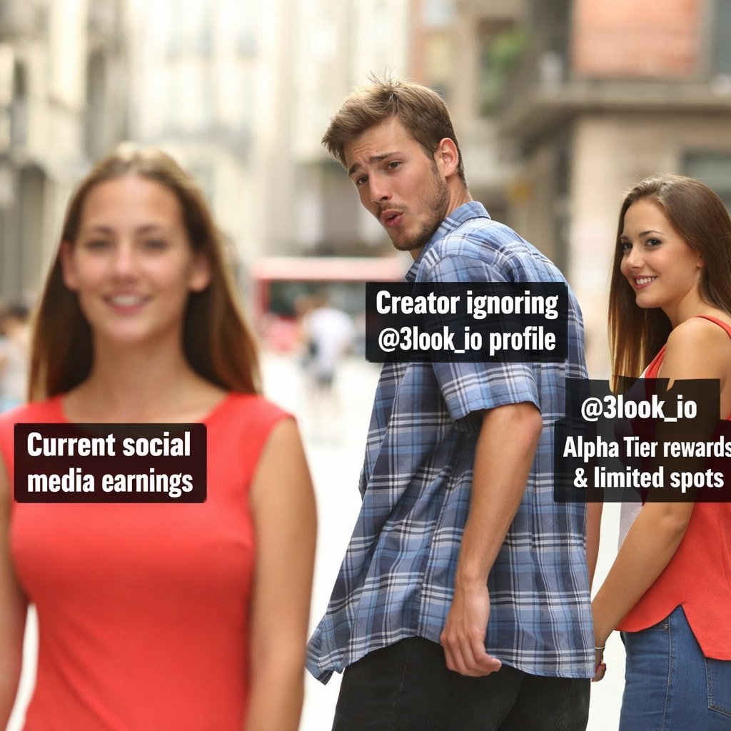 alaobarnabas's tweet photo. Update on @3look_io Alpha: Check your Profile now! Only 9k spots left out of 30k for creators. Goodluck! https://t.co/GzJZLLyM3S