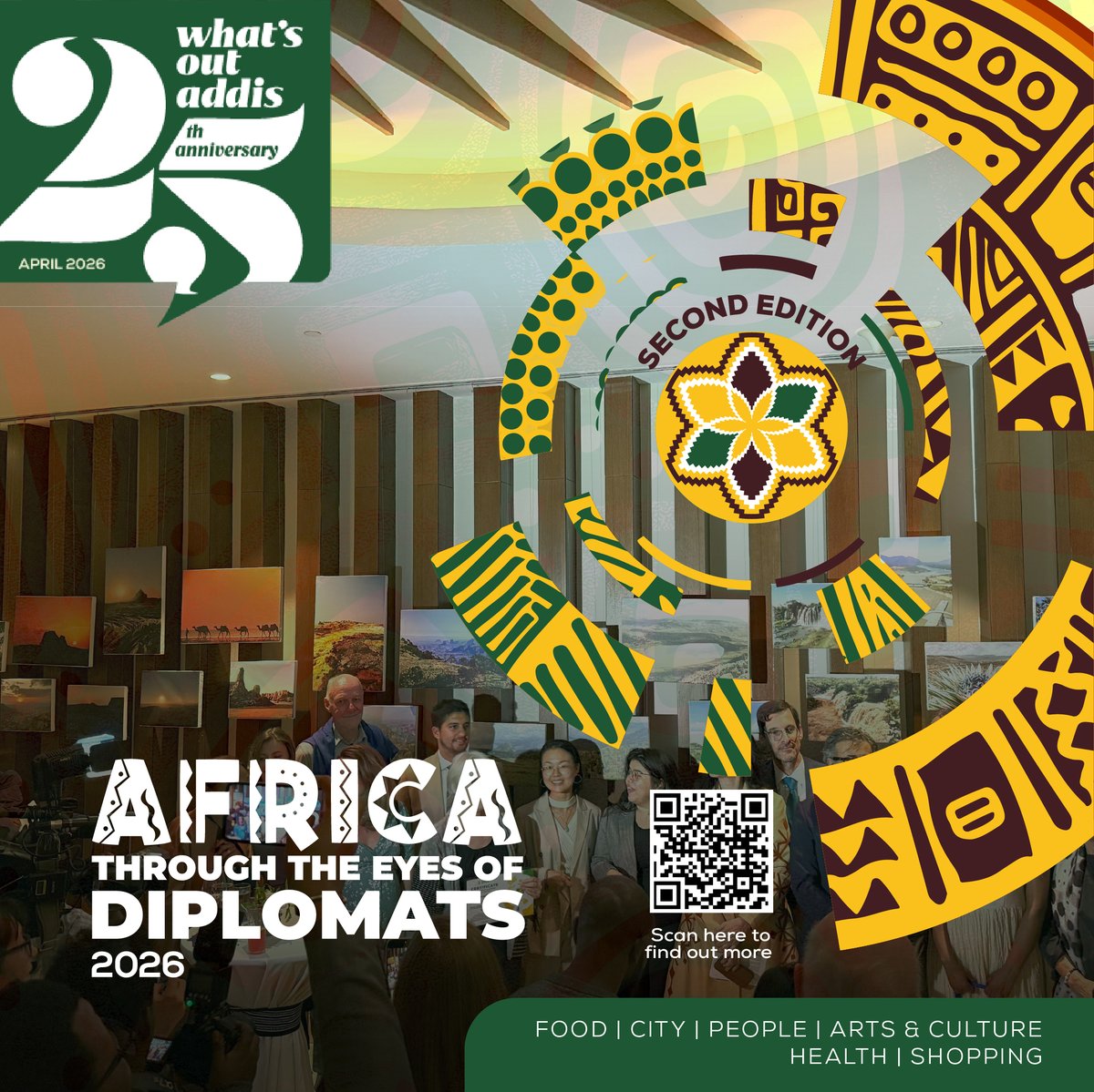 April is here, packed with events &amp; the Fasika (Easter) celebration ✨

This issue highlights Africa Through the Eyes of Diplomats, the legendary IBEX Band, and the iconic Dibaba sisters.

Read more: whatsoutaddis.com/pdf-april-2026/

#April2026 #WhatsOutAddis #AddisAbaba #Ethiopia