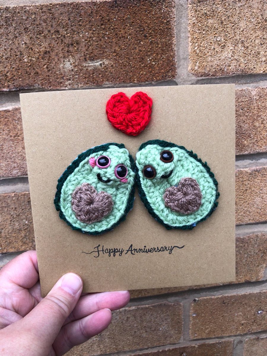 Offthehookhelen's tweet image. Avocado anniversary card - send a unique card and make an anniversary extra special!
#avocado #happyanniversary #smallbiz #handmade #fun #crafting #greetingcards 

offthehookhelen.etsy.com/listing/166599…